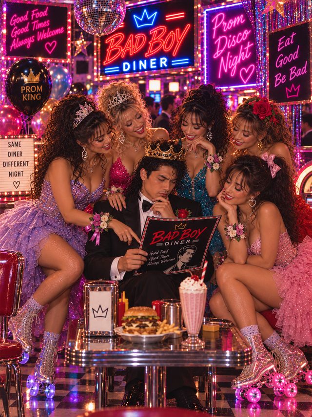 Prom Disco Night at Bad Boy Diner -- Same Diner, Different Night